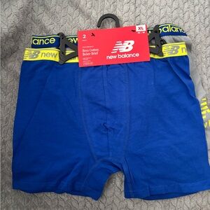 New Balance Boy’s 2 pack Blue and Yellow Boxer Briefs
